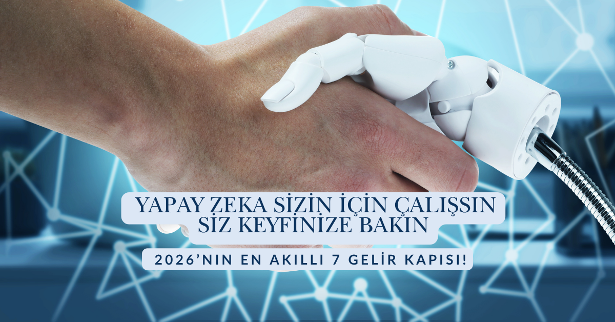 Yapay Zeka Sizin İçin Çalışsın, Siz Keyfinize Bakın: 2026’nın En Akıllı 7 Gelir Kapısı!