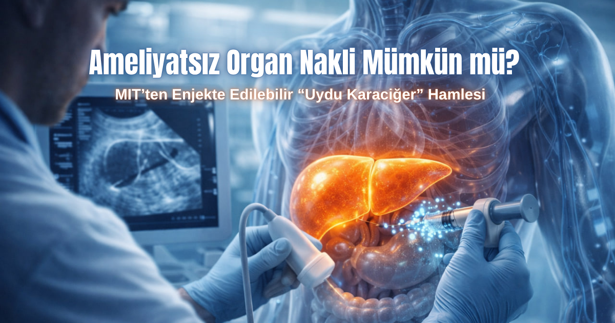 Ameliyatsız Organ Nakli Mümkün mü? MIT’ten Enjekte Edilebilir “Uydu Karaciğer” Hamlesi