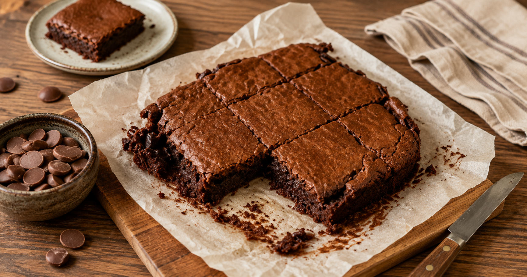 Airfryer Brownie Tarifi | Dışı Hafif Kıtır, İçi Yoğun Çikolatalı